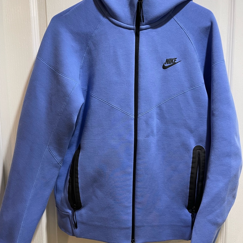 Nike Tech - Light Blue Zip-Up Hoodie
